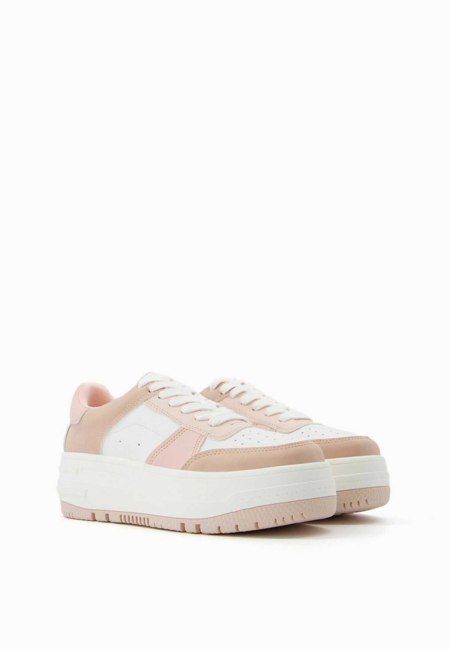 BERSHKA Contrast Platform - Sneakers Laag - Pink 6 BERSHKA Contrast Platform - Sneakers Laag - Pink - Afbeelding 6