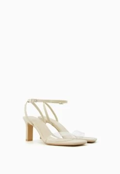 BERSHKA Strappy- Sandalen Met Hoge Hak - Transparent -Bershka 92bdaecd5618415a9415dc775f435551