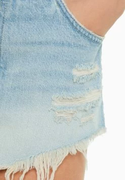BERSHKA Vintage With Rips - Jeansshort - Blue-Grey 10 BERSHKA Vintage With Rips - Jeansshort - Blue-Grey -Bershka 958de69c04b24ccab8c1a0d37b07afe9