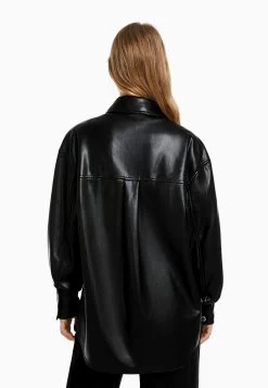 BERSHKA Imitatieleren Jas - Black 8 BERSHKA Imitatieleren Jas - Black -Bershka 963c4ffb0cdc4e15ac6619667e8dfb58