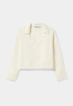 BERSHKA Trui - Off White -Bershka 96b211b0f1234ec0b15662eb672c9533