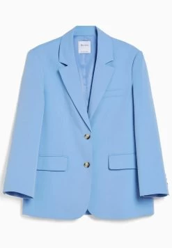 BERSHKA Tailored Cut- Halflange Jas - Light Blue 10 BERSHKA Tailored Cut- Halflange Jas - Light Blue -Bershka 9845dfbfac6d42a99d624d6d078ad444