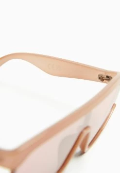 BERSHKA Shield - Zonnebril - Dark Brown -Bershka 99ecd8d0c2ef4d43b59306cc381d5205