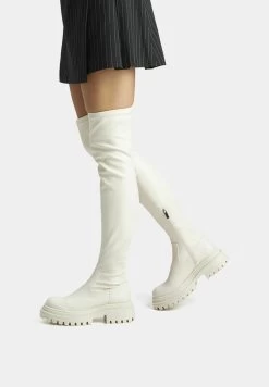 BERSHKA Plateaulaarzen - Off White