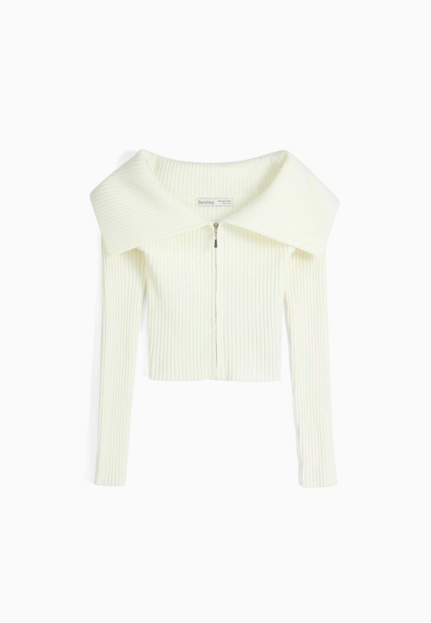 BERSHKA With Bardot Collar - Vest - White 5 BERSHKA With Bardot Collar - Vest - White - Afbeelding 5