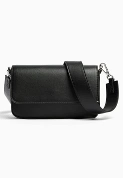 BERSHKA Rigid - Schoudertas - Black -Bershka 9b0e825b78834f99a0b03ec72e6ce661