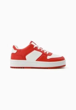BERSHKA Contrast - Sneakers Laag - Red -Bershka 9b1d739c296a42e587b742284c58d035