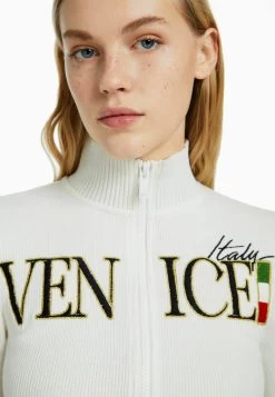 BERSHKA With Embroidery - Vest - Beige -Bershka 9b58866b33f3403cb393fc1a59d876a5