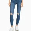 BERSHKA Vintage - Jeans Skinny Fit - Dark Blue