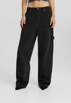 BERSHKA Skater With Carpenter Detail - Broek - Dark Blue