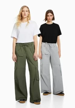 BERSHKA 2-Pack Short Sleeve - T-Shirt Basic - White