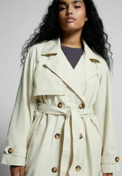 BERSHKA Trenchcoat - Stone -Bershka a22335860f364051838552a2140d57d1