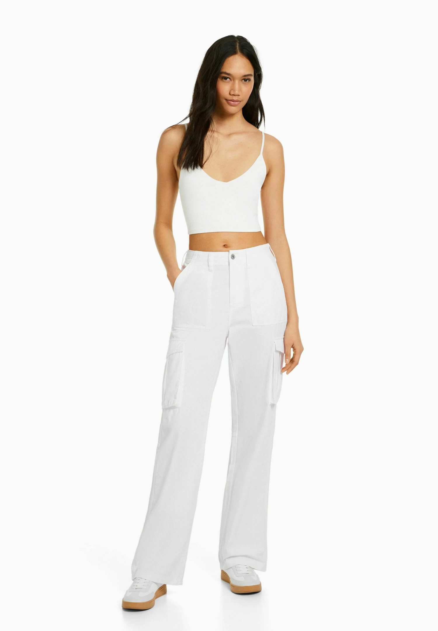 BERSHKA 3-PackStrappy- Top - White 2 BERSHKA 3-PackStrappy- Top - White - Afbeelding 2