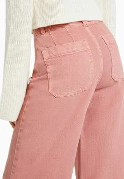 BERSHKA Culottes- Flared Jeans - Pink -Bershka a3fd7804ae8c42c78c156613ae06534a