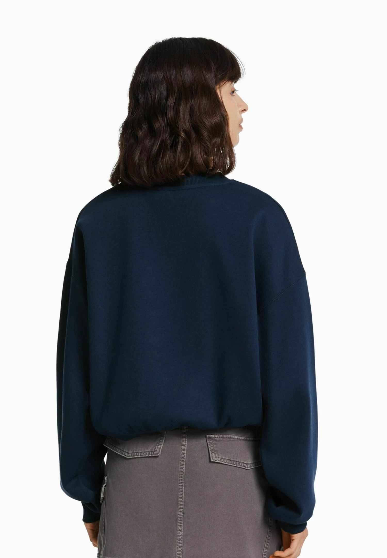 BERSHKA Printed - Sweater - Royal Blue 3 BERSHKA Printed - Sweater - Royal Blue - Afbeelding 3