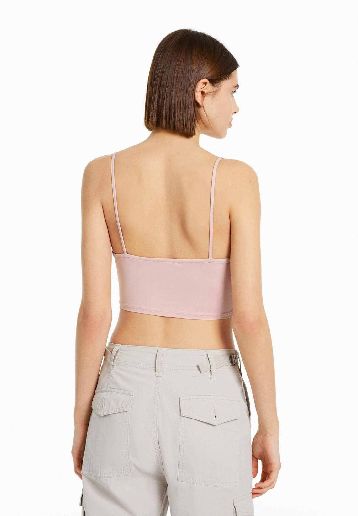 BERSHKA 3-PackStrappy- Top - White 4 BERSHKA 3-PackStrappy- Top - White - Afbeelding 4