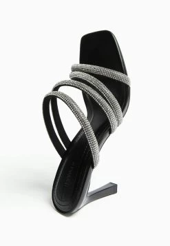 BERSHKA With Rhinestone Straps- Muiltjes Met Hak - Black 11 BERSHKA With Rhinestone Straps- Muiltjes Met Hak - Black -Bershka a68a31ebd0634531bc7e6aa1b06ad131