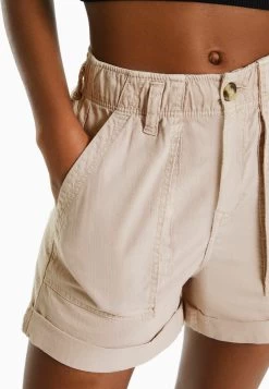 BERSHKA Paperbag- Jeansshort - Pink -Bershka a752bf930a634311862c619b2324a0c9