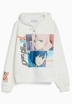 BERSHKA Darling In The Franxx Print - Hoodie - White 10 BERSHKA Darling In The Franxx Print - Hoodie - White -Bershka a7fc6c794d5947b4bcf38a6dc3f8b3a1