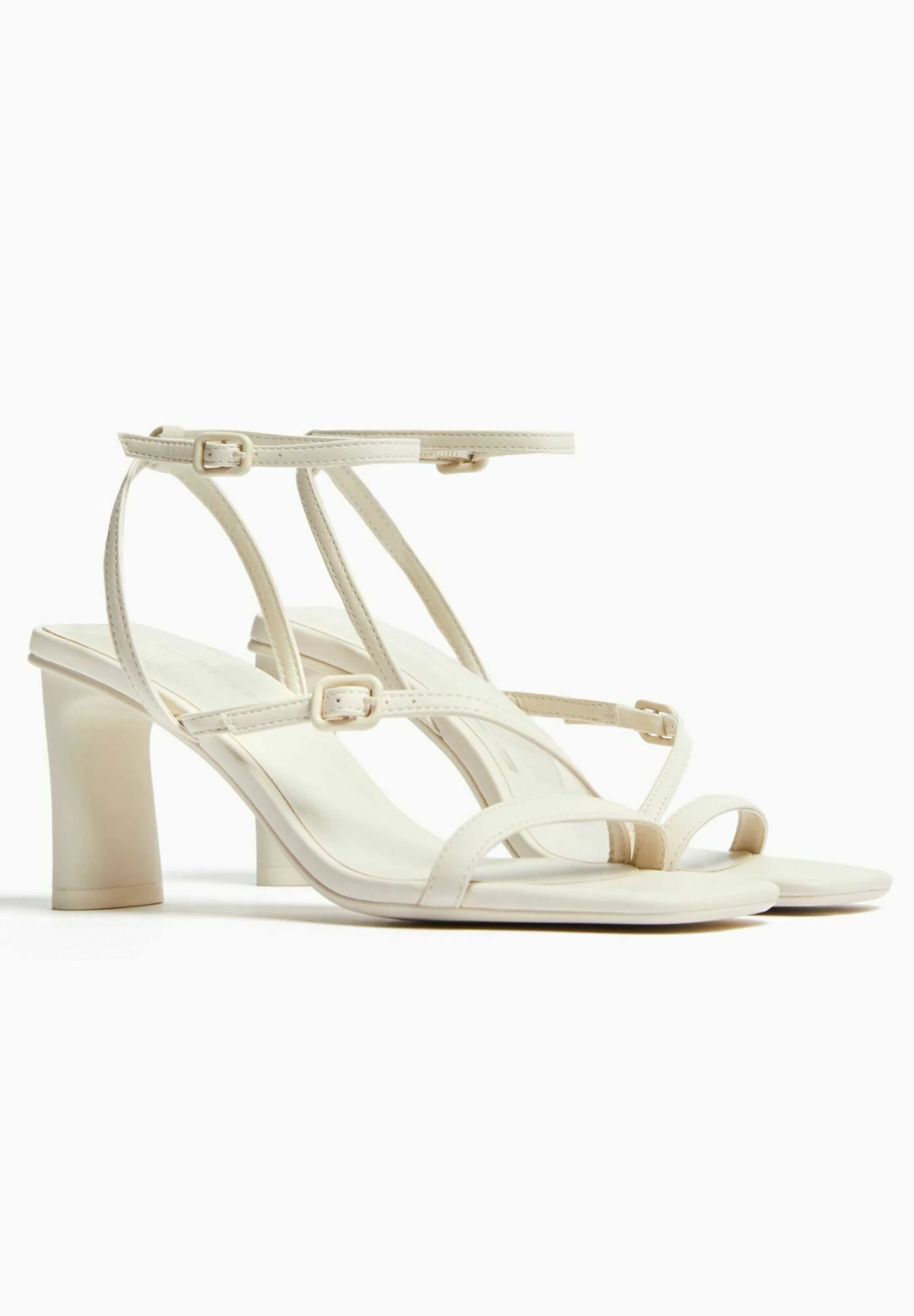 BERSHKA With Ankle Strap - Strappy 11720160 - Sandalen - White 3 BERSHKA With Ankle Strap - Strappy 11720160 - Sandalen - White - Afbeelding 3
