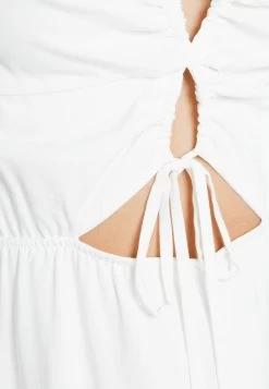 BERSHKA Short Sleeve - Mini- Jurk - White 10 BERSHKA Short Sleeve - Mini- Jurk - White -Bershka aafe229de94b415e84faa2f75f726d01