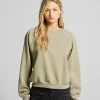 BERSHKA Raglan Sleeve - Sweater - Sand