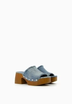 BERSHKA Muiltjes Met Hak - Blue Denim 9 BERSHKA Muiltjes Met Hak - Blue Denim -Bershka abf02b8e748d480b90ba43b7fc2c3f48