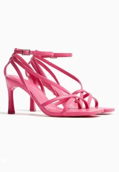 BERSHKA With Ankle Strap - Strappy 11781160 - Sandalen - Pink -Bershka adfc69a0f8db4763a2a17b979b48e35e