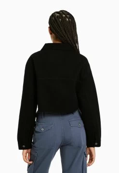BERSHKA Spijkerjas - Black -Bershka ae0533d3356048c0ad29bc6159c8bcf3
