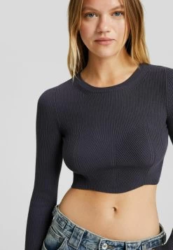 BERSHKA Cropped - Trui - Dark Grey 9 BERSHKA Cropped - Trui - Dark Grey -Bershka af2f6517bf4c47e08acb9bd7438b11b2