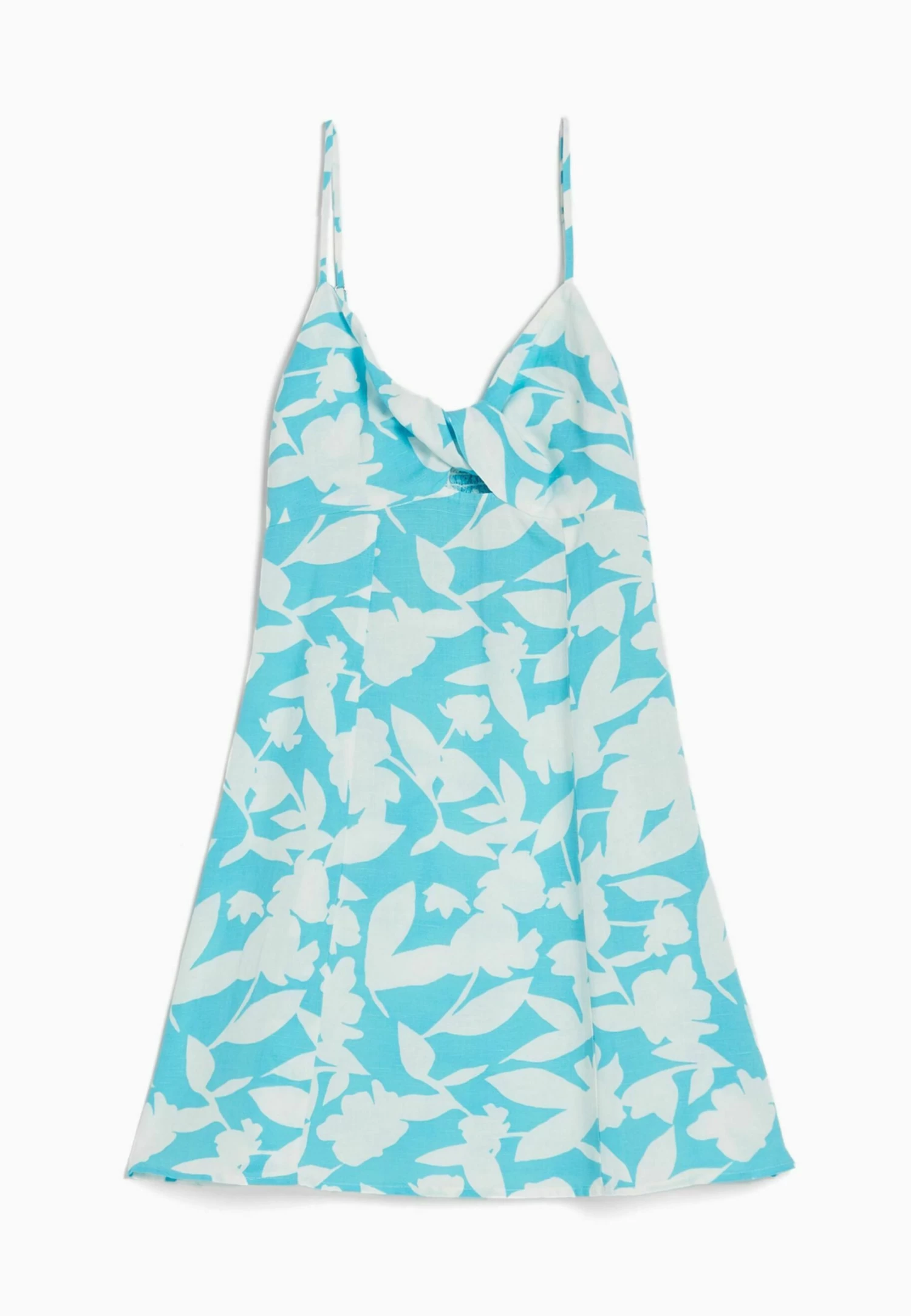 BERSHKA Strappy Blend With Knot - Mini - Jurk - Light Blue 5 BERSHKA Strappy Blend With Knot - Mini - Jurk - Light Blue - Afbeelding 5