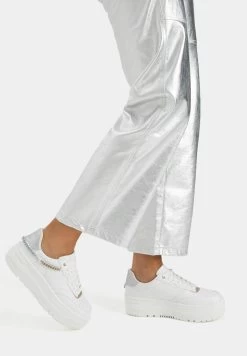 BERSHKA Chain Detail - Sneakers Laag - White