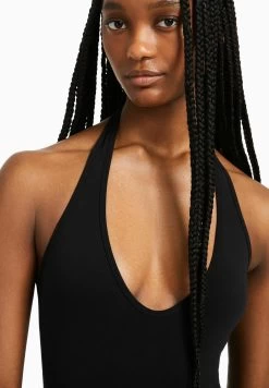 BERSHKA Seamless - Jumpsuit - Black -Bershka b2dbdca797564b5b97c9a04aeb004006