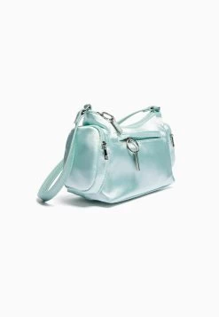 BERSHKA Strap And Multiple Pockets- Handtas - Light Blue -Bershka b3b7cb33f59b44d18cf4731be8daa73b