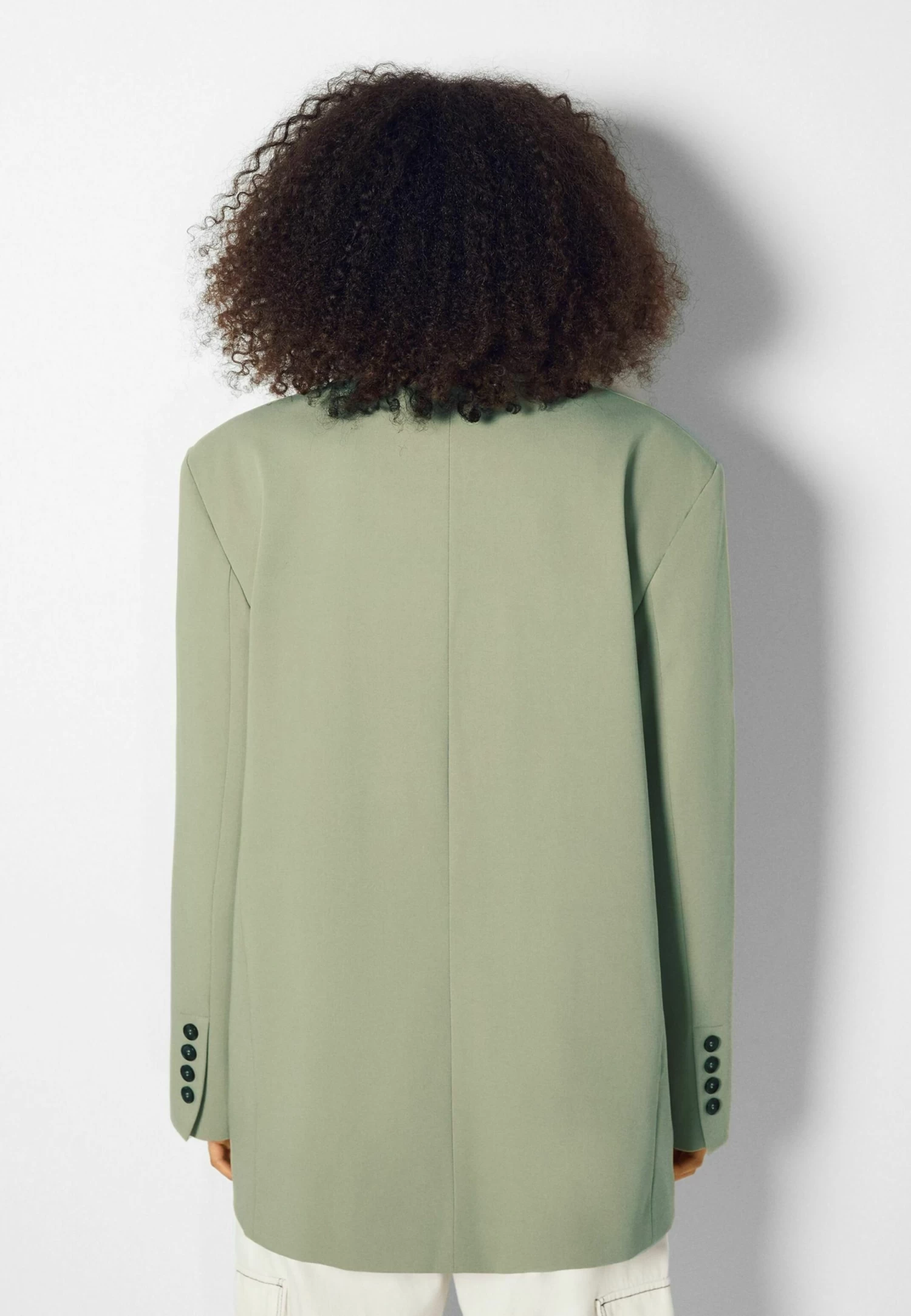 BERSHKA Masculine Cut - Halflange Jas - Khaki 3 BERSHKA Masculine Cut - Halflange Jas - Khaki - Afbeelding 3