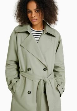 BERSHKA Trenchcoat - Khaki 7 BERSHKA Trenchcoat - Khaki -Bershka b4847ae7f86549f0bd575ffd40692040
