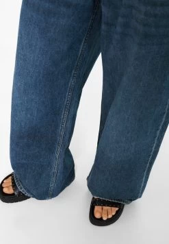 BERSHKA Wide-Leg - Flared Jeans - Dark Blue -Bershka b56c0f6d47c54dbf883080da9fea93fa