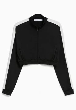BERSHKA With Zip- Sweater Met Rits - Black -Bershka b58d7f68e4f645539cc04d24577292af