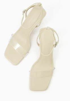 BERSHKA Strappy- Sandalen Met Hoge Hak - Transparent -Bershka b5a0edd71fc14f26b55f76bad5533b59