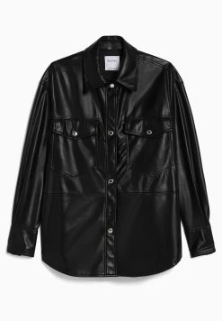 BERSHKA Imitatieleren Jas - Black 10 BERSHKA Imitatieleren Jas - Black -Bershka b731fc66d44e4c3ea6dbe56de870fabe