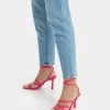 BERSHKA High-Heel With Ankle Strap- Sandalen - Pink