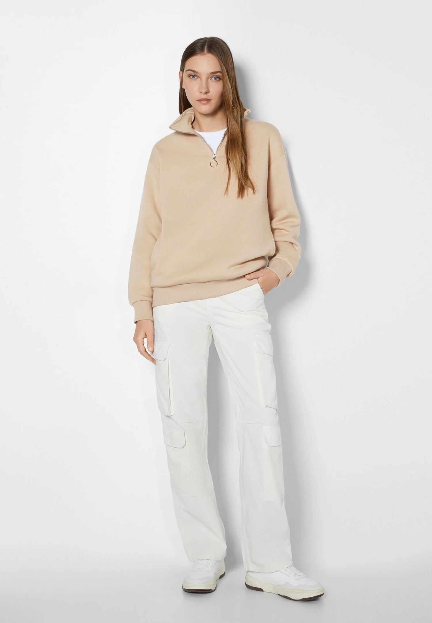 BERSHKA Sweater - Camel 8 BERSHKA Sweater - Camel - Afbeelding 8