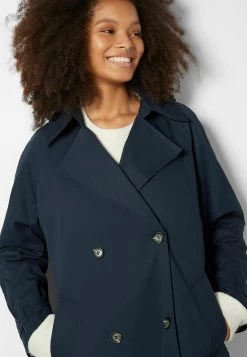 BERSHKA Trenchcoat - Royal Blue 9 BERSHKA Trenchcoat - Royal Blue -Bershka b84af32f5c164b1c9a719d20055a3bae