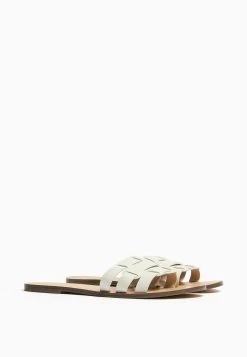 BERSHKA Strappy- Muiltjes - White -Bershka b867531108fc47a79577f87d242a9f45