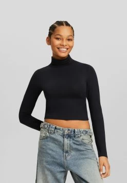 BERSHKA High Neck- Longsleeve - Black