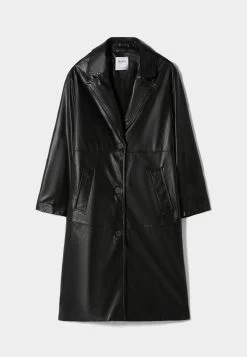 BERSHKA Mantel - Black 8 BERSHKA Mantel - Black -Bershka b958696eb1d54c99be05a75cd8be6fbb