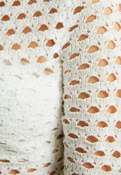 BERSHKA Flared Sleeves Cropped - Trui - White -Bershka b97bd6a0ae054684b5783891a8becd89