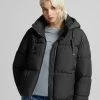 BERSHKA Puffer- Winterjas - Grey