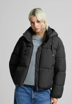 BERSHKA Puffer- Winterjas - Grey