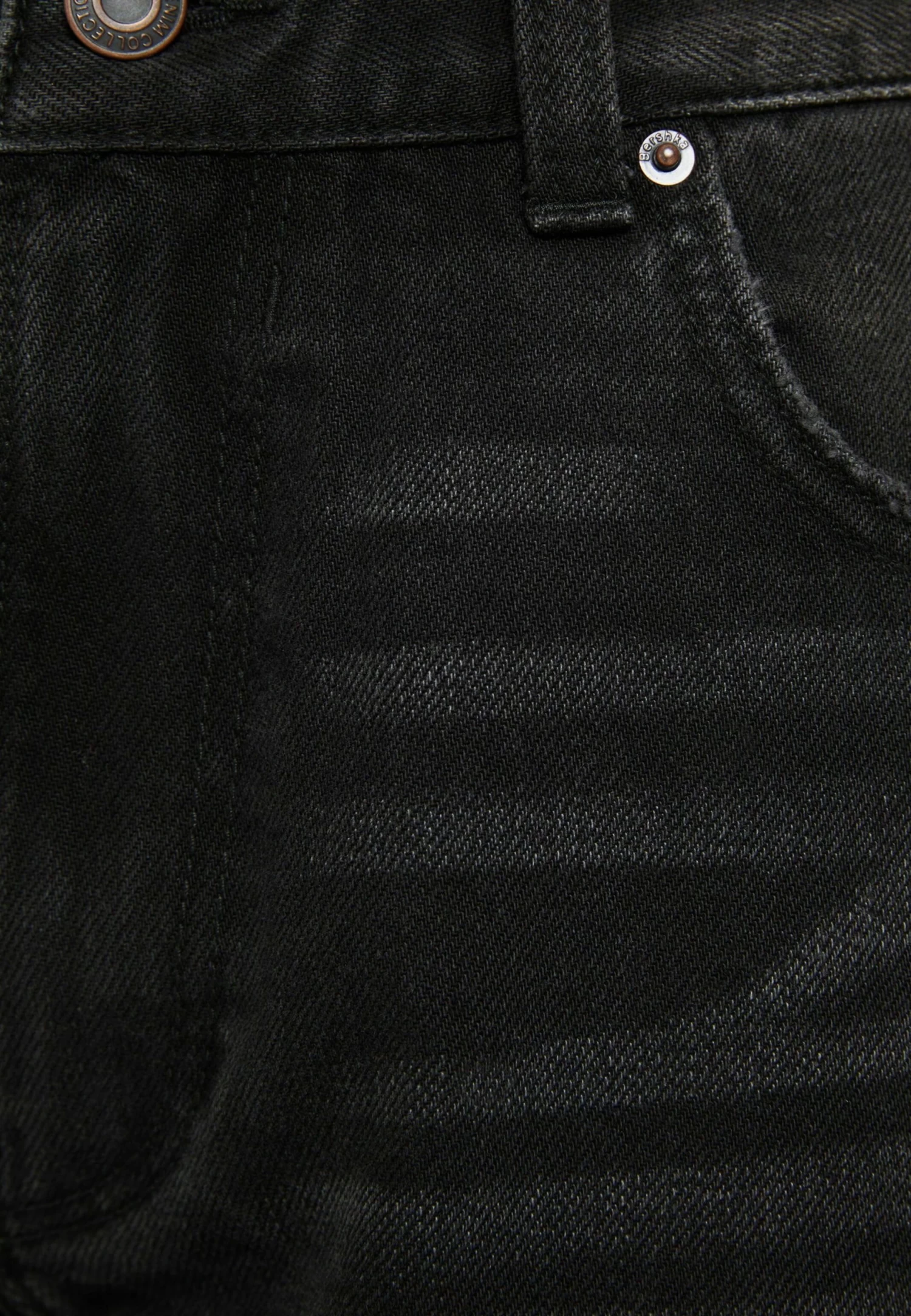 BERSHKA Wide 90S Ripped - Relaxed Fit Jeans - Black 6 BERSHKA Wide 90S Ripped - Relaxed Fit Jeans - Black - Afbeelding 6